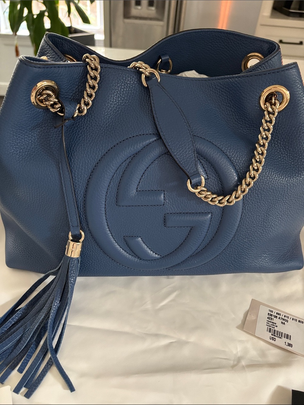 Gucci Soho Disco Shoulder Bag - Blue - Picture 2 of 16